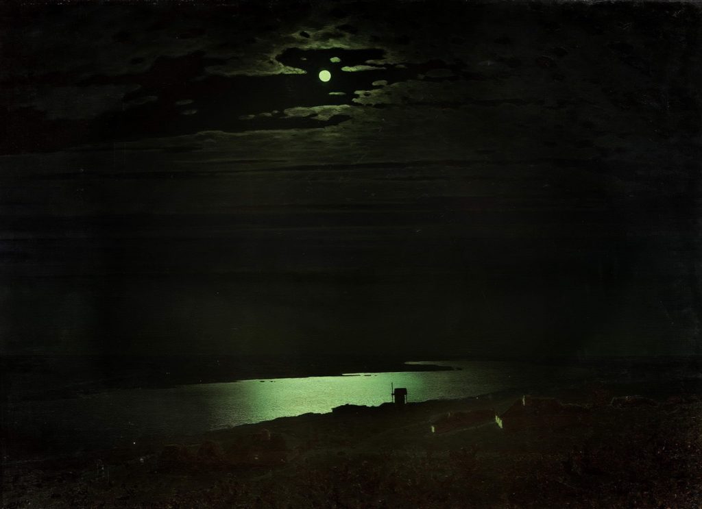 «Лунная ночь на Днепре» художника Архипа Куинджи (1880)