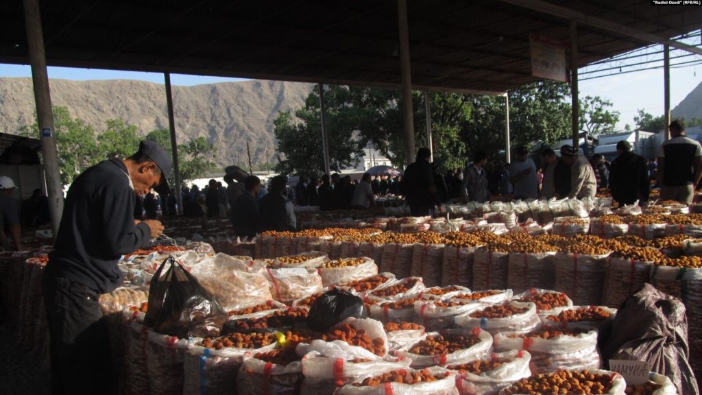 В Исфаре многие живут за счет экспорта фруктов и сухофруктов. Фото: ozodi.org