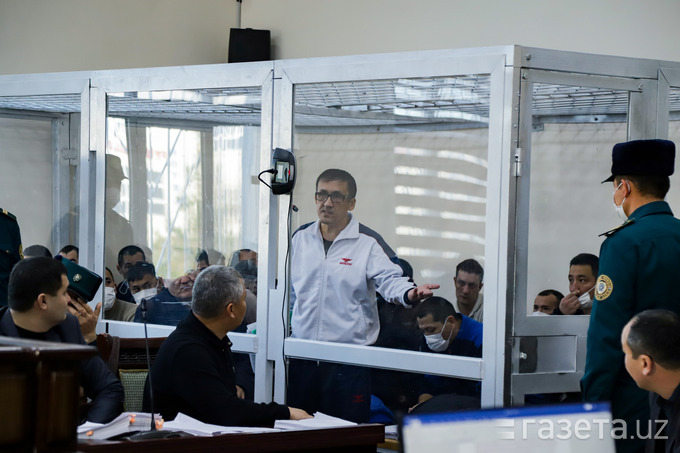 Даулетмурат Таджимуратов в зале суда. Фото gazeta.uz