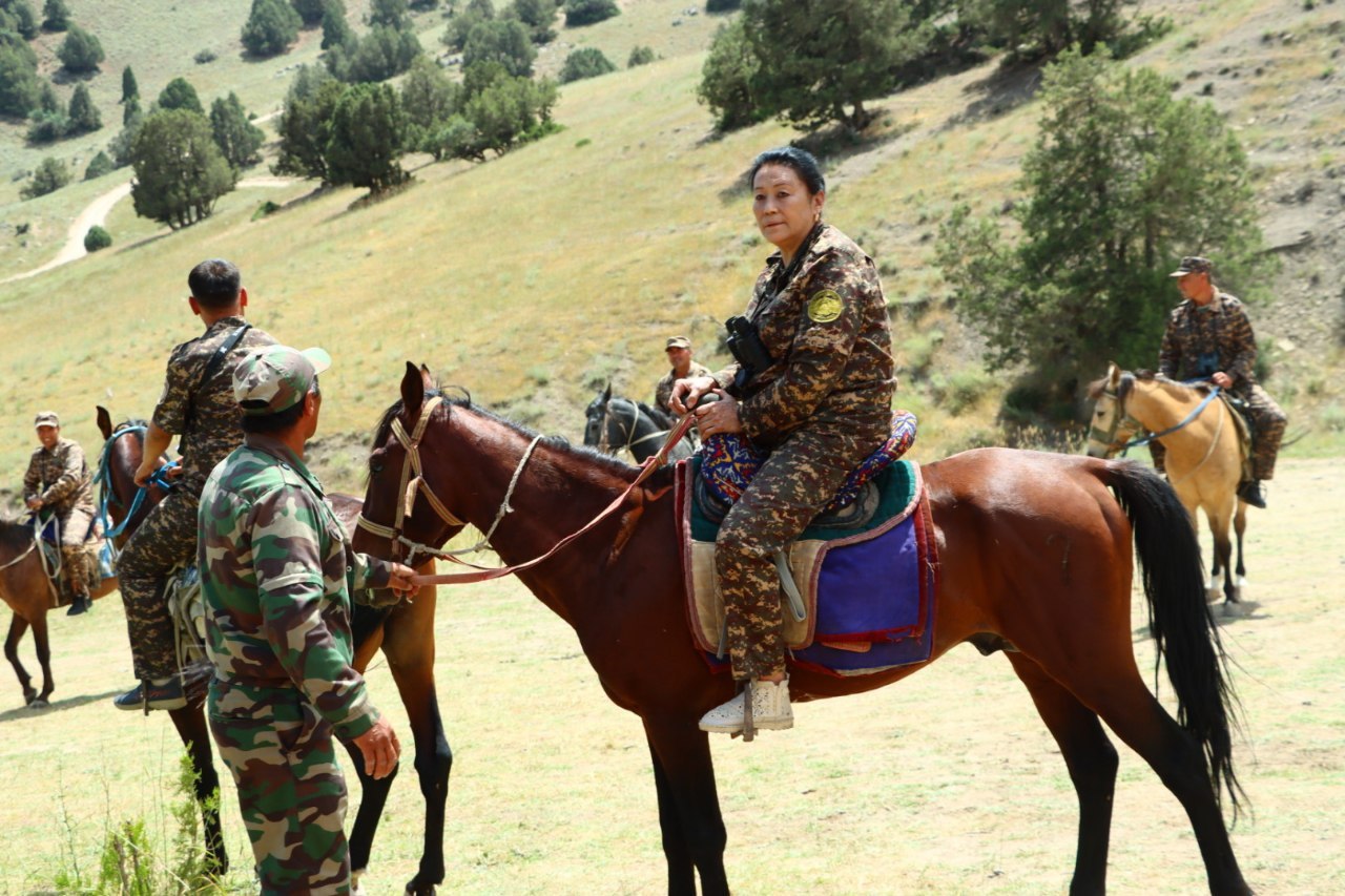 Ruzigul Safarova during raids. Photo from personal archive