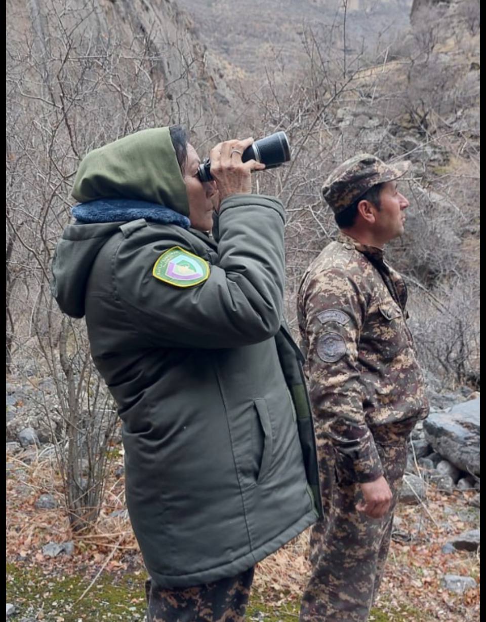 Ruzigul Safarova with her colleague during work. Photo from personal archive