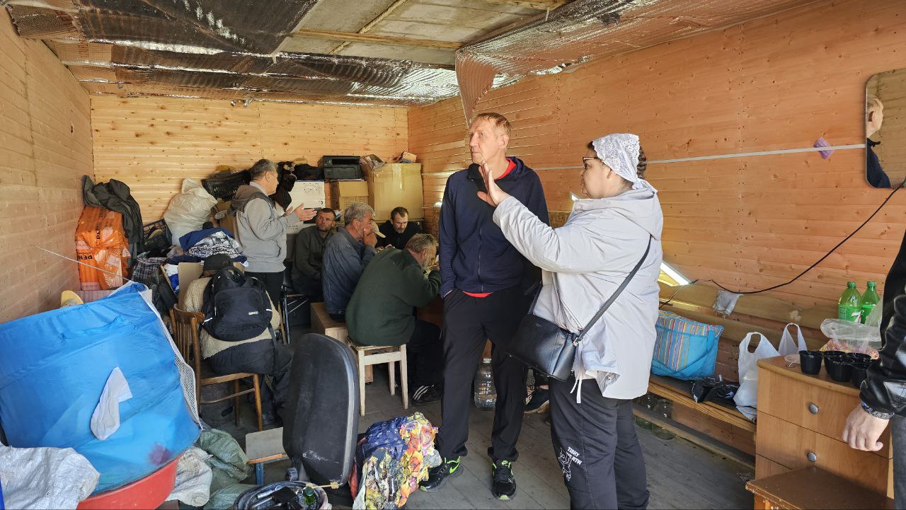 Soup kitchen in Petropavlovsk organised by Tatiana Mironova. Photo: Alexandr Danchev