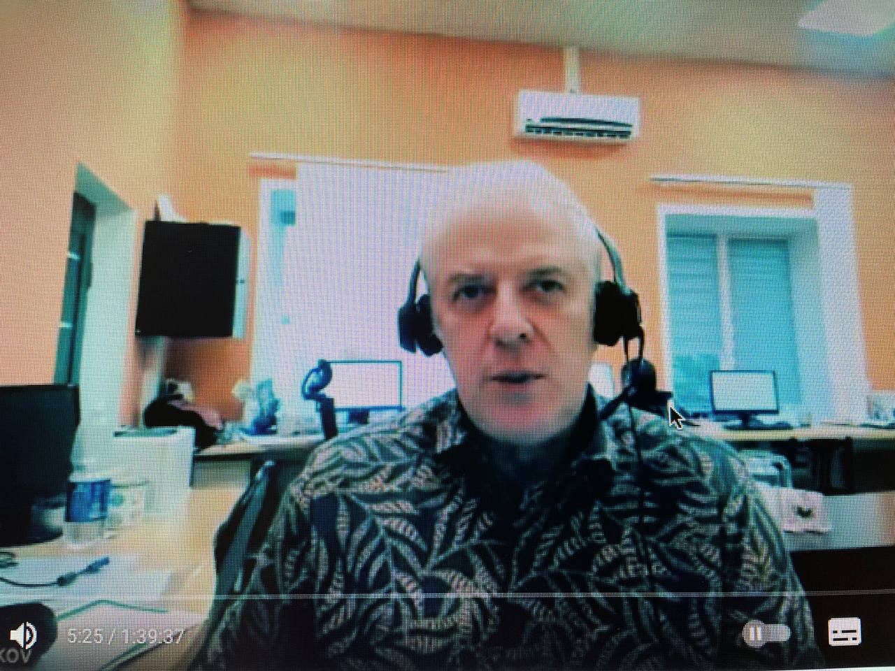 Dmitry Kalmykov. Screenshot from the expert meeting