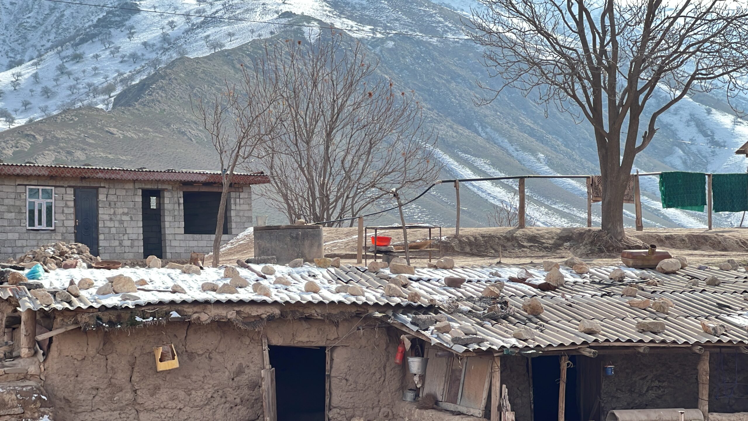 Residents of Lolazor collect rainwater and snow due to a lack of drinking and irrigation water. Photo: CABAR.asia